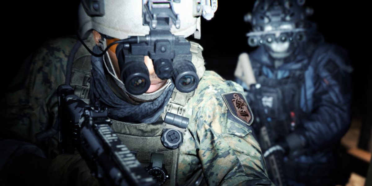 Warzone 2 players standing together wearing night vision goggles