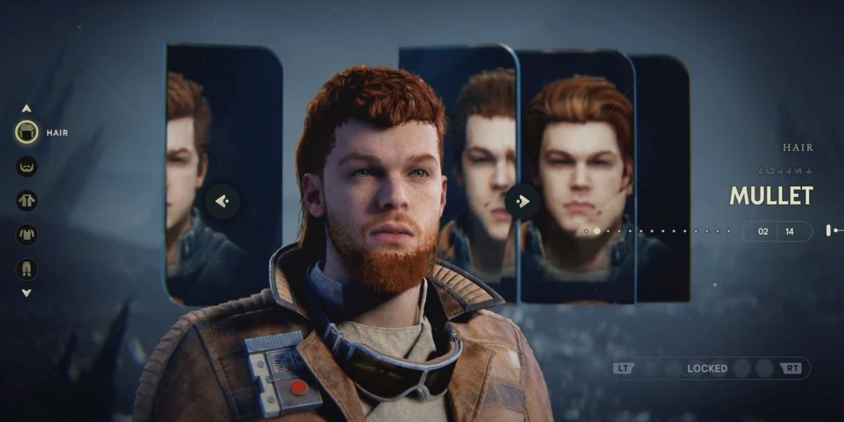 The mullet hairstyle for Cal in Star Wars Jedi: Survivor